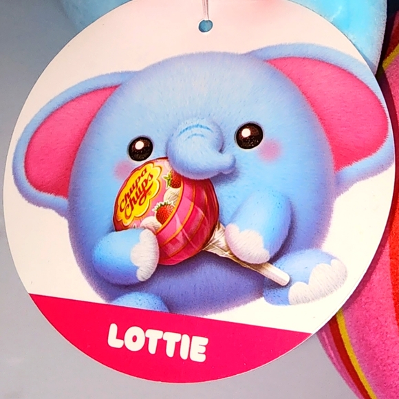 LOTTIE 🐘 Blue Elephant wChupa Chups Snackles Plush by Zuru Toys NWOT - Picture 2 of 2